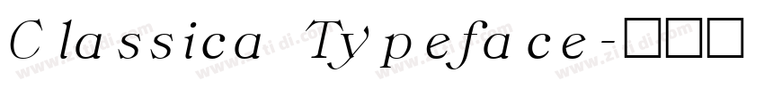 Classica Typeface字体转换